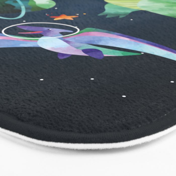 Space T-Rex dinosaur Bath Mat Gallery Image 3