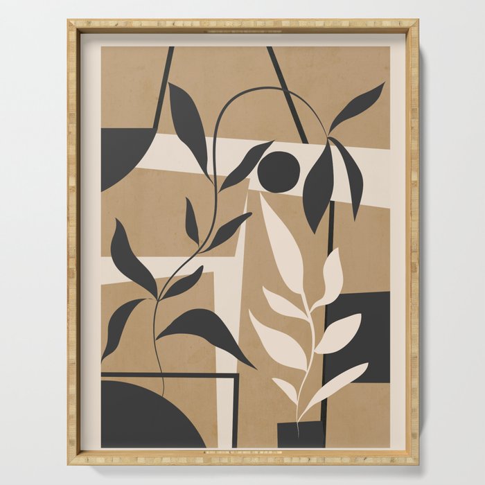 Abstract Foliage 2 Serving Tray Gallery Image 1