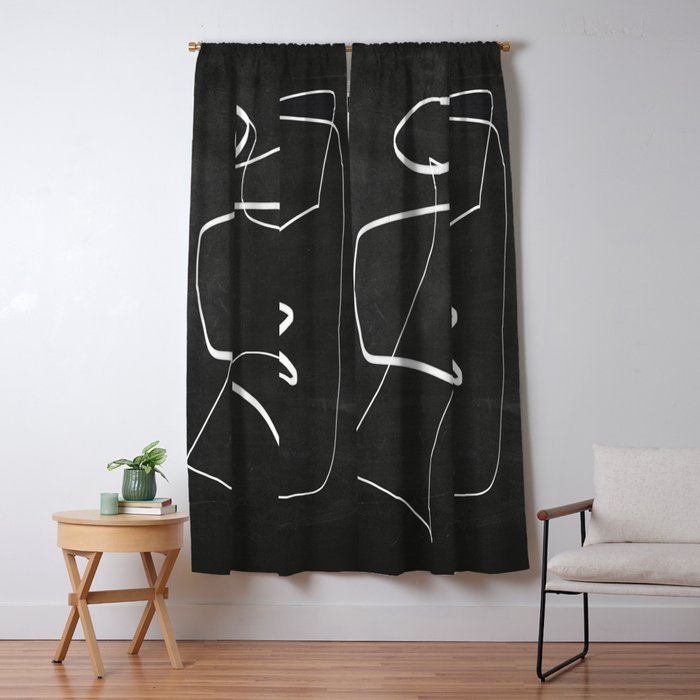 Abstract line art 6/2 Window Curtain Gallery Image 1