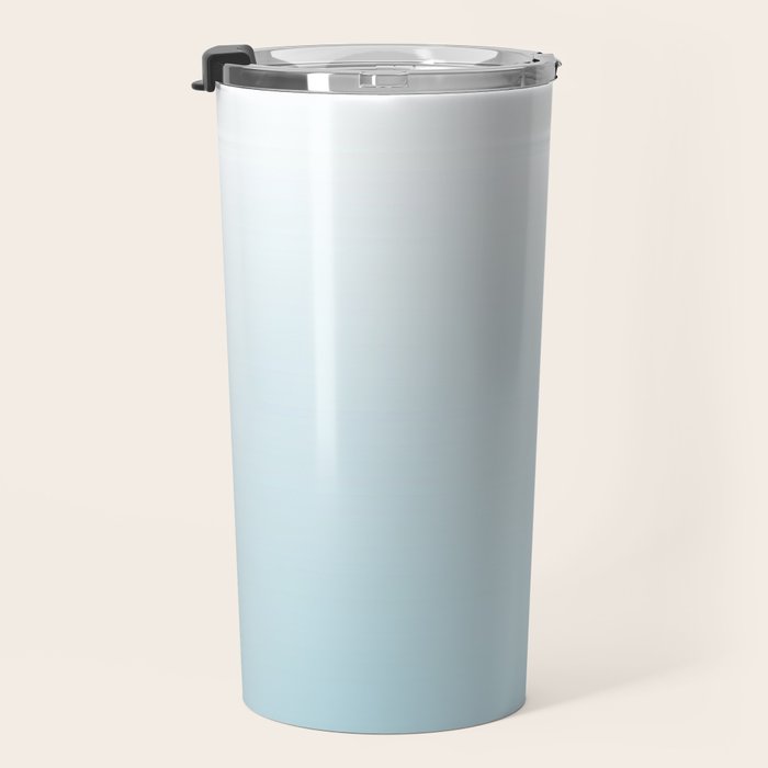 Ombre Blue Plume Travel Mug Gallery Image 3