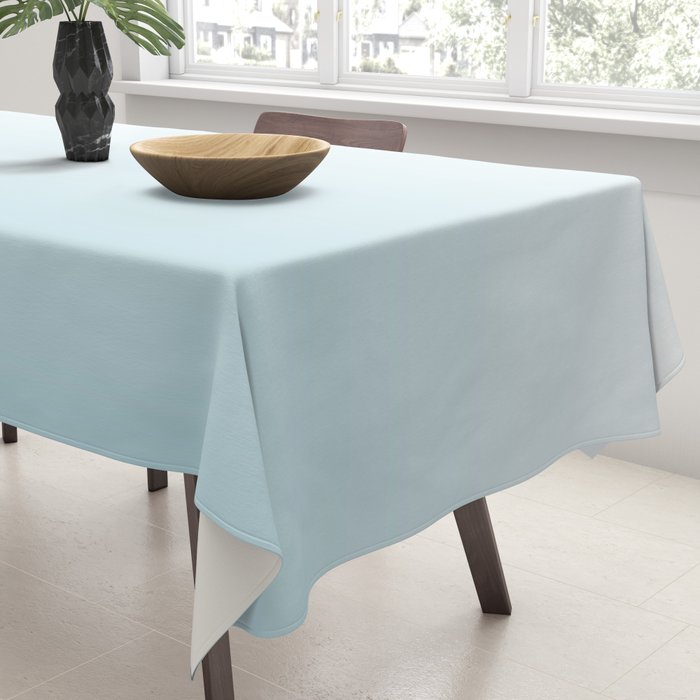 Ombre Blue Plume Tablecloth Gallery Image 3
