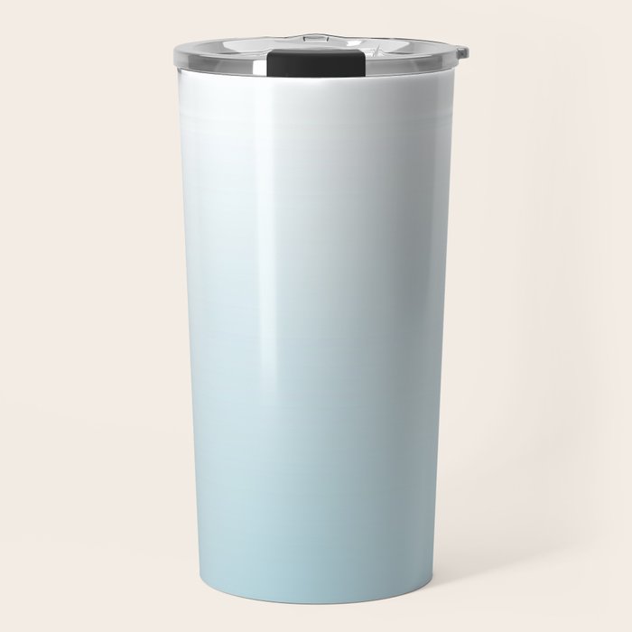 Ombre Blue Plume Travel Mug Gallery Image 1