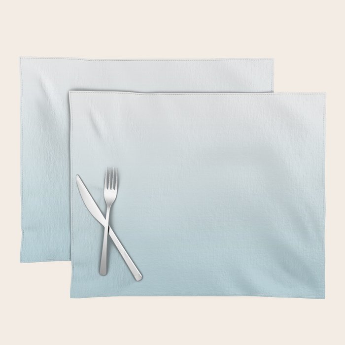 Ombre Blue Plume Placemat Gallery Image 1