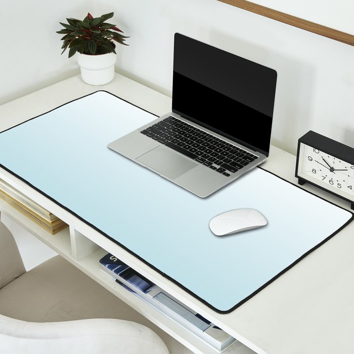 Ombre Blue Plume Desk Mat Gallery Image 2