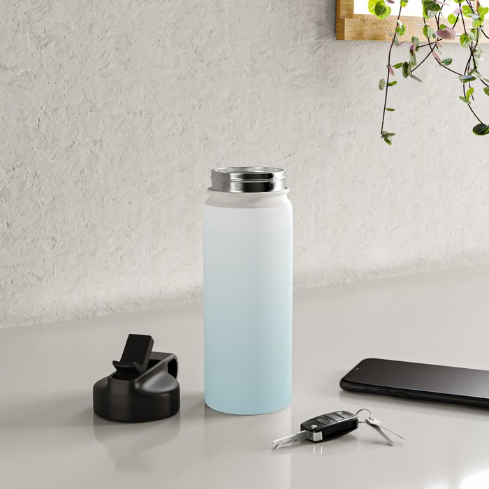 Ombre Blue Plume Water Bottle Gallery Image 4