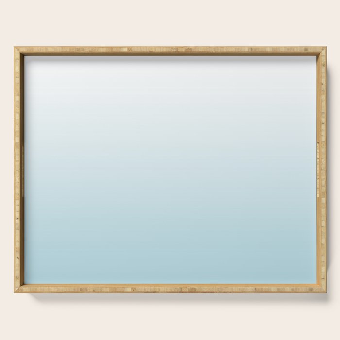 Ombre Blue Plume Serving Tray Gallery Image 1