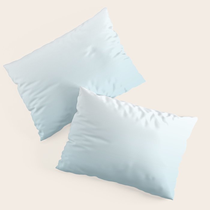 Ombre Blue Plume Pillow Sham Gallery Image 1