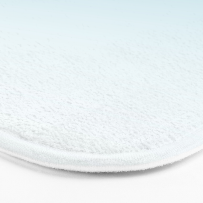 Ombre Blue Plume Bath Mat Gallery Image 3