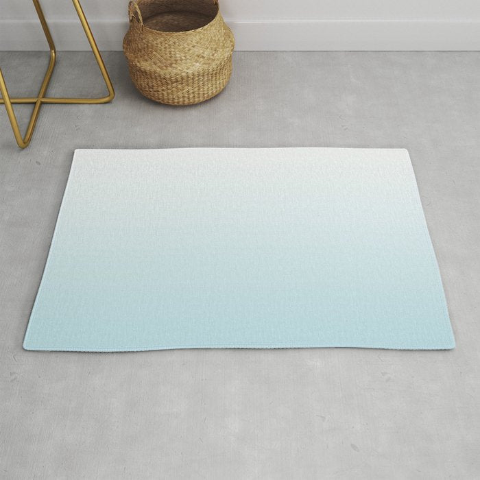 Ombre Blue Plume Rug Gallery Image 1