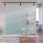 Ombre Blue Plume Wall Mural Gallery Image 1