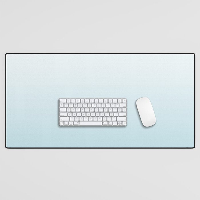 Ombre Blue Plume Desk Mat Gallery Image 1