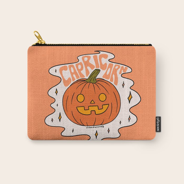 Capricorn Jack O Lantern Carry All Pouch Gallery Image 1