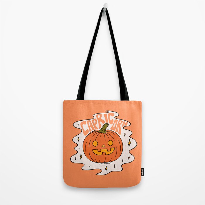Capricorn Jack O Lantern Tote Bag Gallery Image 2