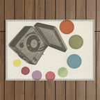 Pop Music Outdoor Rug Gallery Image 1