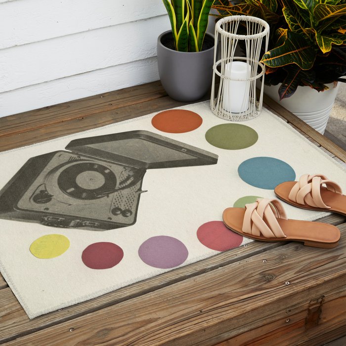 Pop Music Outdoor Rug Gallery Image 2