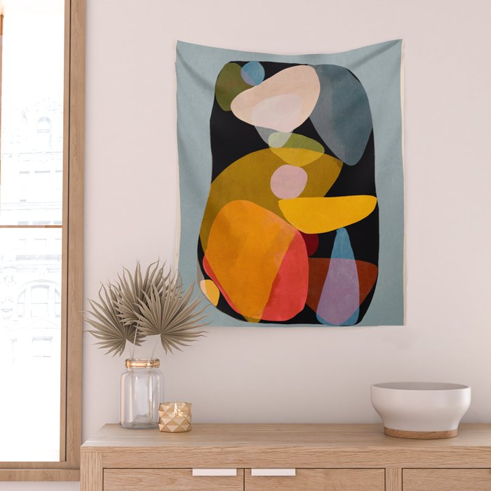 Modern Abstract Art 63 Wall Tapestry Gallery Image 2