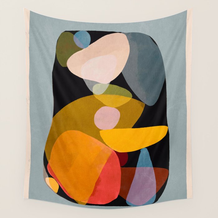 Modern Abstract Art 63 Wall Tapestry Gallery Image 1