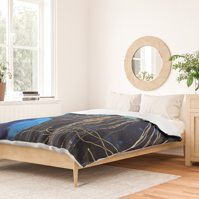 Metallic Jellyfish IV Duvet Cover Gallery Image 2