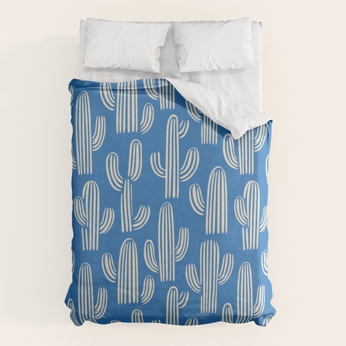 Cactus plant hand drawn pattern Duvet Cover Gallery Image 6