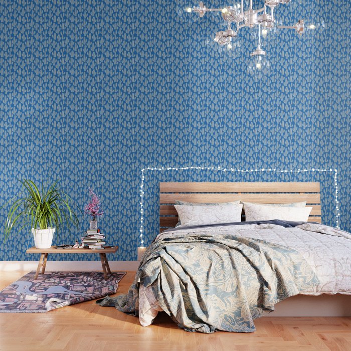 Cactus plant hand drawn pattern Wallpaper Gallery Image 1