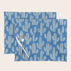 Cactus plant hand drawn pattern Placemat Gallery Image 1