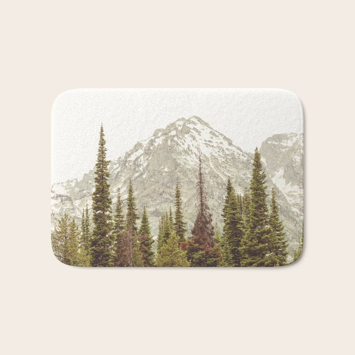 Grand Teton National Park Adventure II - Wanderlust Mountains Bath Mat Gallery Image 1