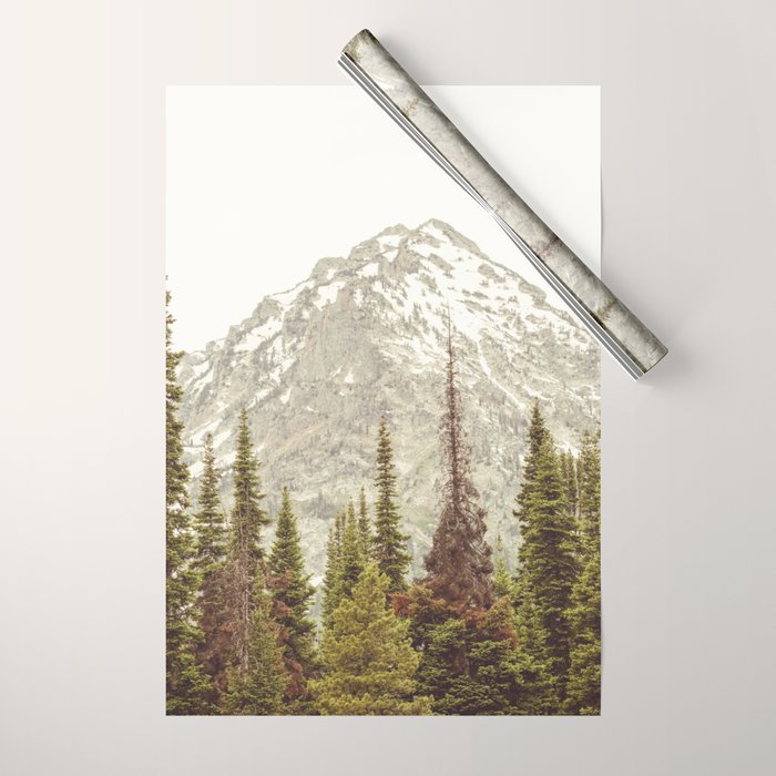 Grand Teton National Park Adventure II - Wanderlust Mountains Wrapping Paper Gallery Image 1