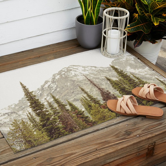 Grand Teton National Park Adventure II - Wanderlust Mountains Outdoor Rug Gallery Image 2