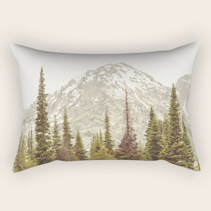 Grand Teton National Park Adventure II - Wanderlust Mountains Rectangular Pillow Gallery Image 2