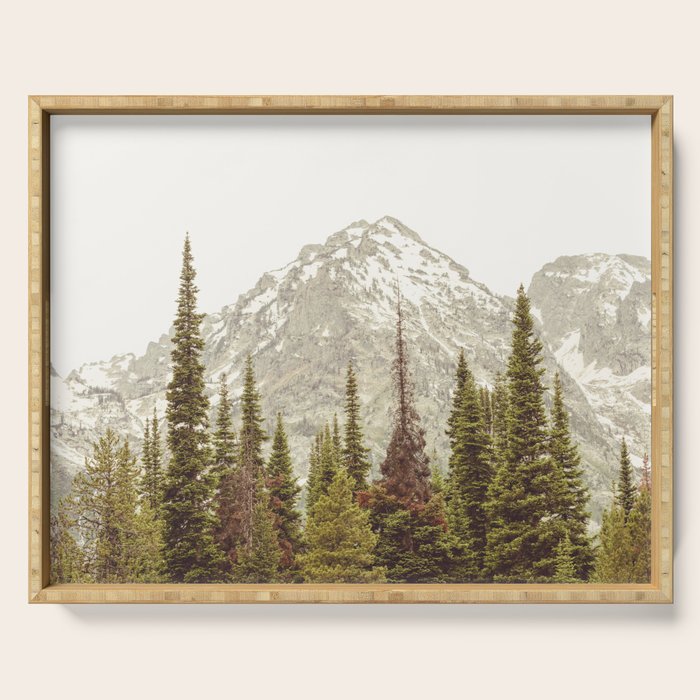 Grand Teton National Park Adventure II - Wanderlust Mountains Serving Tray Gallery Image 1