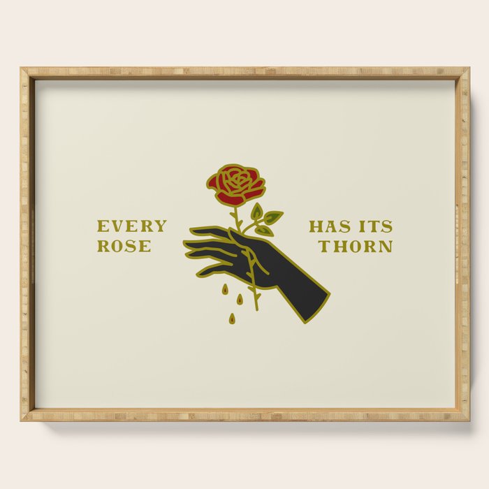 Every Rose Has Its Thorn Serving Tray Gallery Image 1