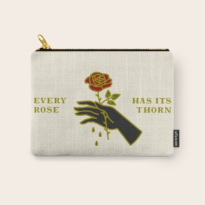 Every Rose Has Its Thorn Carry All Pouch Gallery Image 1