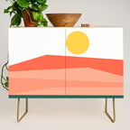 Abstract Landscape 09 Red Credenza Gallery Image 1