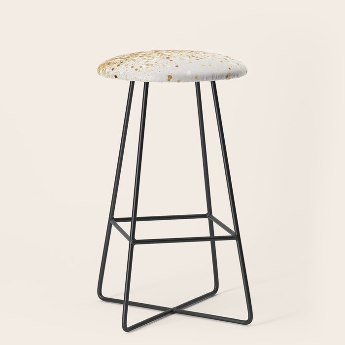 Sparkling Gold Glitter Glam #2 (Faux Glitter) #shiny #decor #art #society6 Stool Gallery Image 1
