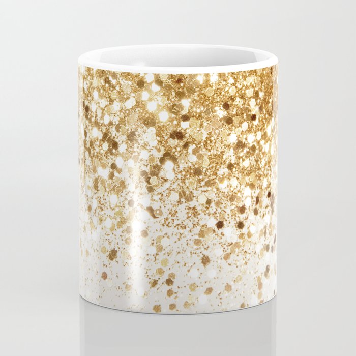Sparkling Gold Glitter Glam #2 (Faux Glitter) #shiny #decor #art #society6 Coffee Mug Gallery Image 4