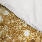 Sparkling Gold Glitter Glam #2 (Faux Glitter) #shiny #decor #art #society6 Comforter Gallery Image 4