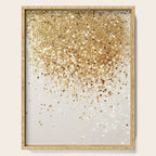 Sparkling Gold Glitter Glam #2 (Faux Glitter) #shiny #decor #art #society6 Serving Tray Gallery Image 1