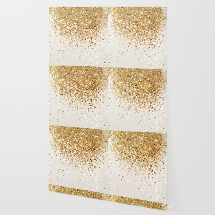Sparkling Gold Glitter Glam #2 (Faux Glitter) #shiny #decor #art #society6 Wallpaper Gallery Image 2