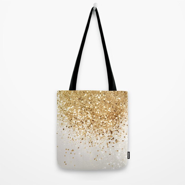 Sparkling Gold Glitter Glam #2 (Faux Glitter) #shiny #decor #art #society6 Tote Bag Gallery Image 2