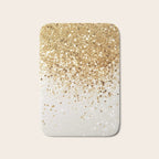 Sparkling Gold Glitter Glam #2 (Faux Glitter) #shiny #decor #art #society6 Bath Mat Gallery Image 1