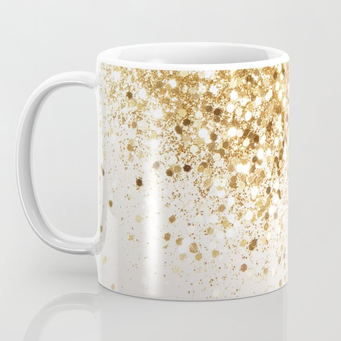 Sparkling Gold Glitter Glam #2 (Faux Glitter) #shiny #decor #art #society6 Coffee Mug Gallery Image 3