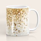 Sparkling Gold Glitter Glam #2 (Faux Glitter) #shiny #decor #art #society6 Coffee Mug Gallery Image 1