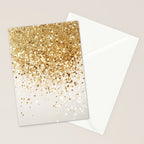 Sparkling Gold Glitter Glam #2 (Faux Glitter) #shiny #decor #art #society6 Stationery Card Gallery Image 2