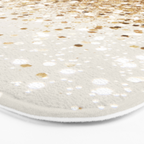 Sparkling Gold Glitter Glam #2 (Faux Glitter) #shiny #decor #art #society6 Bath Mat Gallery Image 3