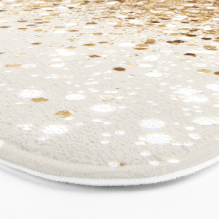 Sparkling Gold Glitter Glam #2 (Faux Glitter) #shiny #decor #art #society6 Bath Mat Gallery Image 3