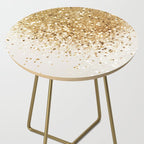 Sparkling Gold Glitter Glam #2 (Faux Glitter) #shiny #decor #art #society6 Side Table Gallery Image 2