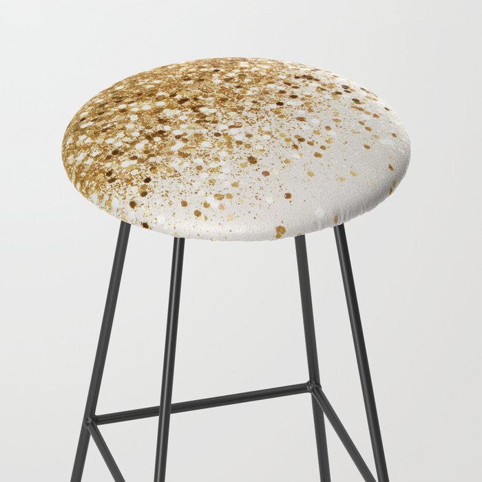 Sparkling Gold Glitter Glam #2 (Faux Glitter) #shiny #decor #art #society6 Stool Gallery Image 2