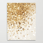 Sparkling Gold Glitter Glam #2 (Faux Glitter) #shiny #decor #art #society6 Notebook Gallery Image 4