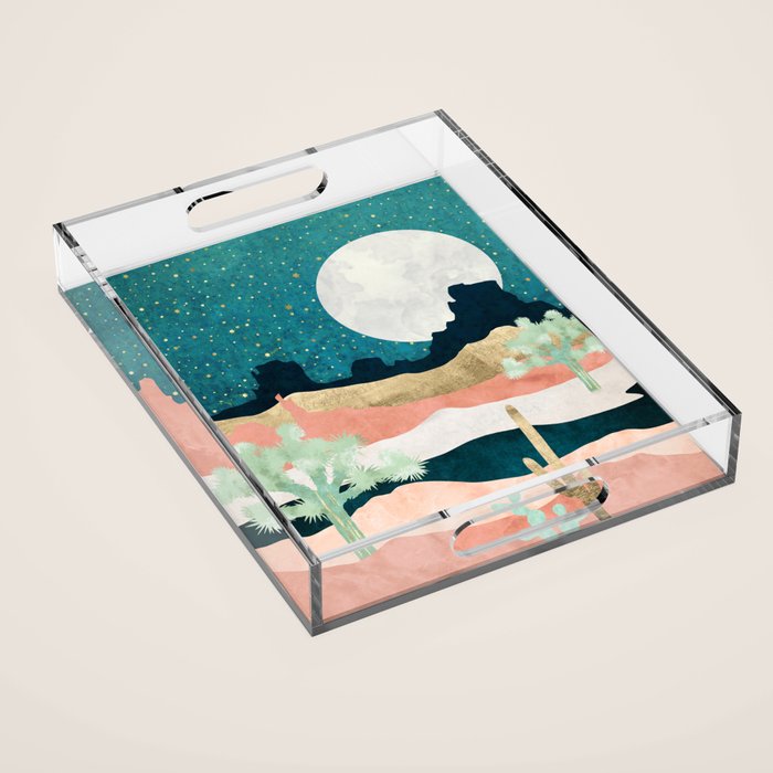 Desert Moon Vista Acrylic Tray Gallery Image 1