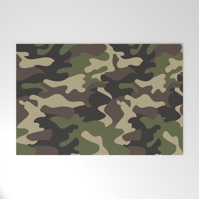 Military camouflage Welcome Mat Gallery Image 1